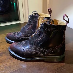 Delphine Arcadia Dr. Martens Boots Cherry Red